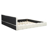 White Upholstered King Bed | OROA