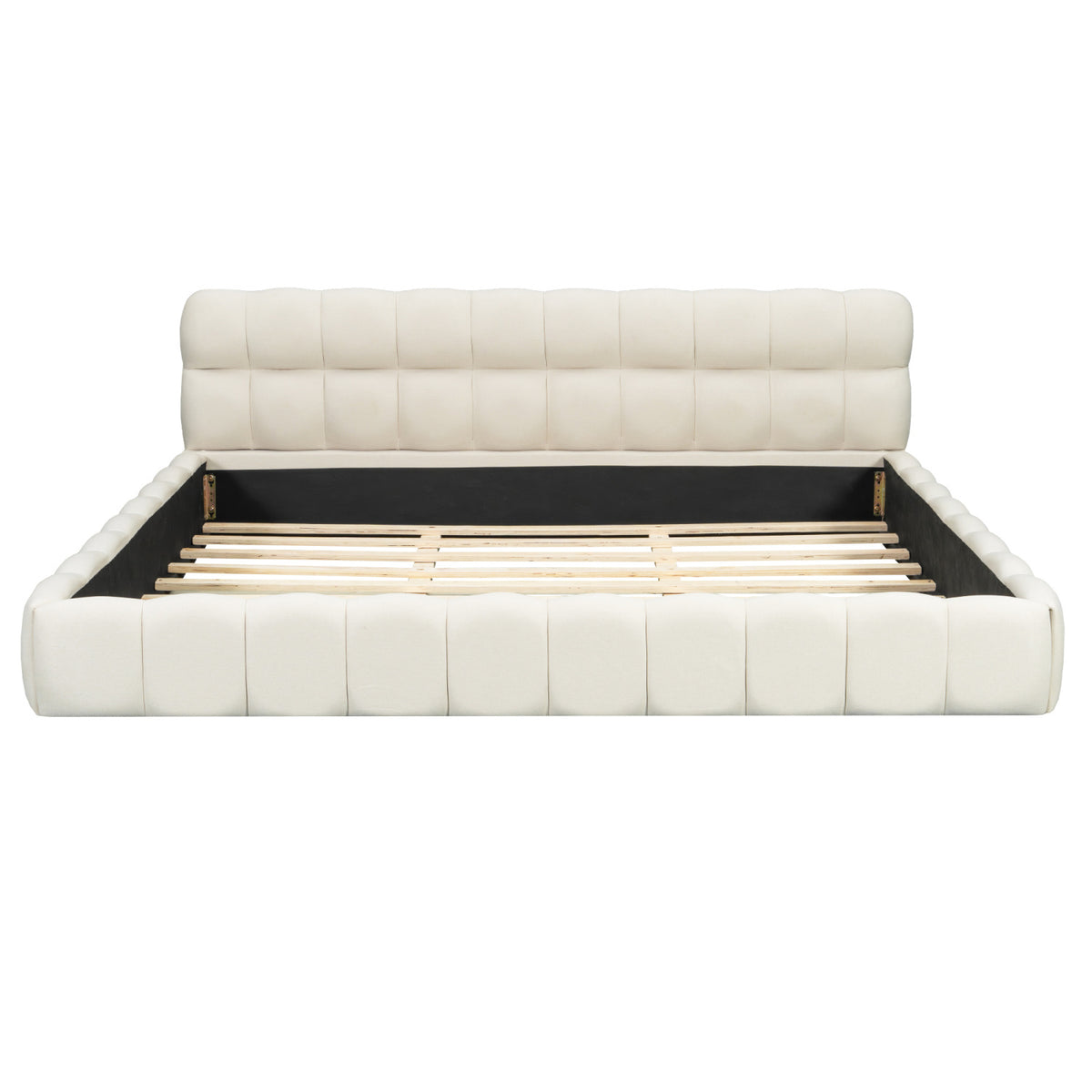 White Upholstered King Bed | OROA