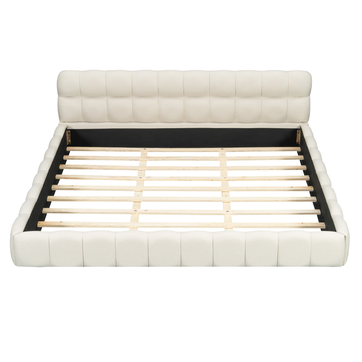 White Upholstered King Bed | OROA