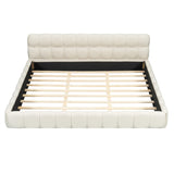 White Upholstered King Bed | OROA