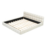 White Upholstered King Bed | OROA