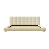 Modern Velvet Upholstered King Bed | OROA