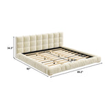 Modern Velvet Upholstered King Bed | OROA