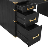 Modern European furniture - Traditional Executive Home Office Desk - www.oroa.com