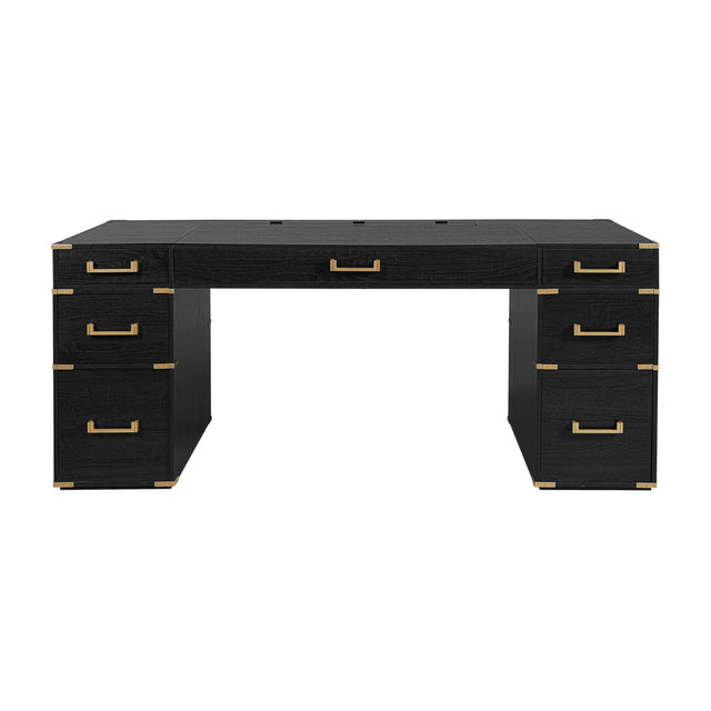 Modern European furniture - Traditional Executive Home Office Desk - www.oroa.com