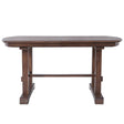Modern European furniture - Extendable Farmhouse Wooden Dining Table - www.oroa.com