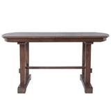 Modern European furniture - Extendable Farmhouse Wooden Dining Table - www.oroa.com