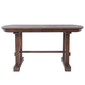Modern European furniture - Extendable Farmhouse Wooden Dining Table - www.oroa.com