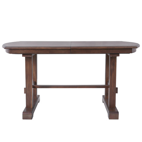 Modern European furniture - Extendable Farmhouse Wooden Dining Table - www.oroa.com
