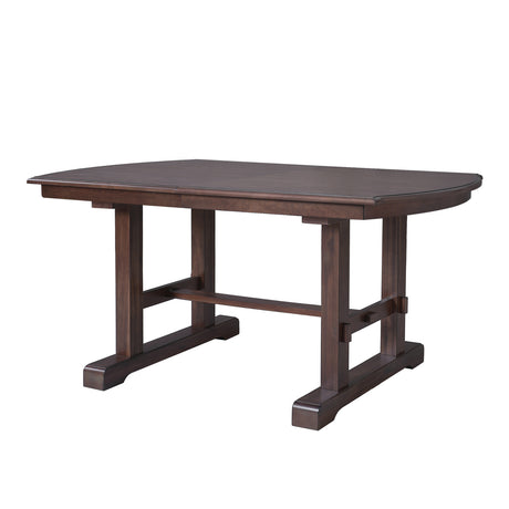 Modern European furniture - Extendable Farmhouse Wooden Dining Table - www.oroa.com