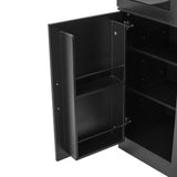 Wine Bar Cabinet with Glass Doors | OROA