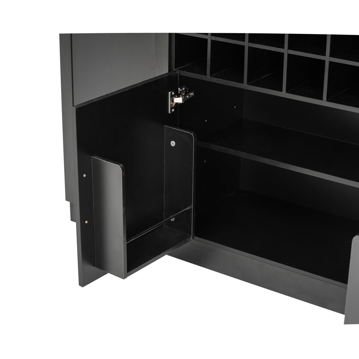 Wine Bar Cabinet with Glass Doors | OROA