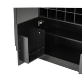Wine Bar Cabinet with Glass Doors | OROA