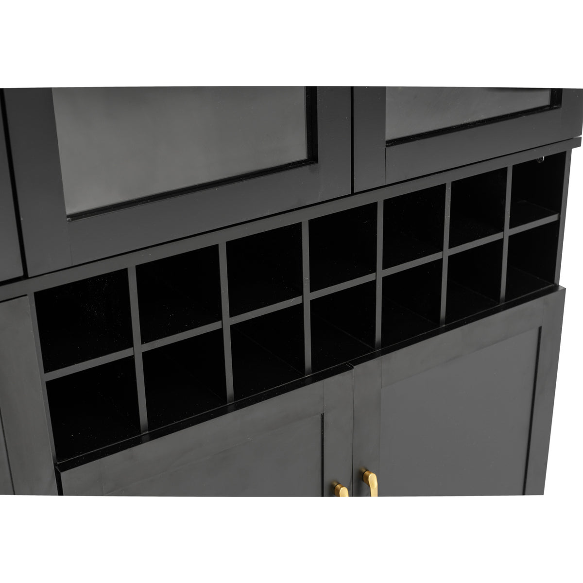 Wine Bar Cabinet with Glass Doors | OROA