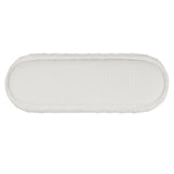 Boucle Oval Upholstered Ottoman | OROA