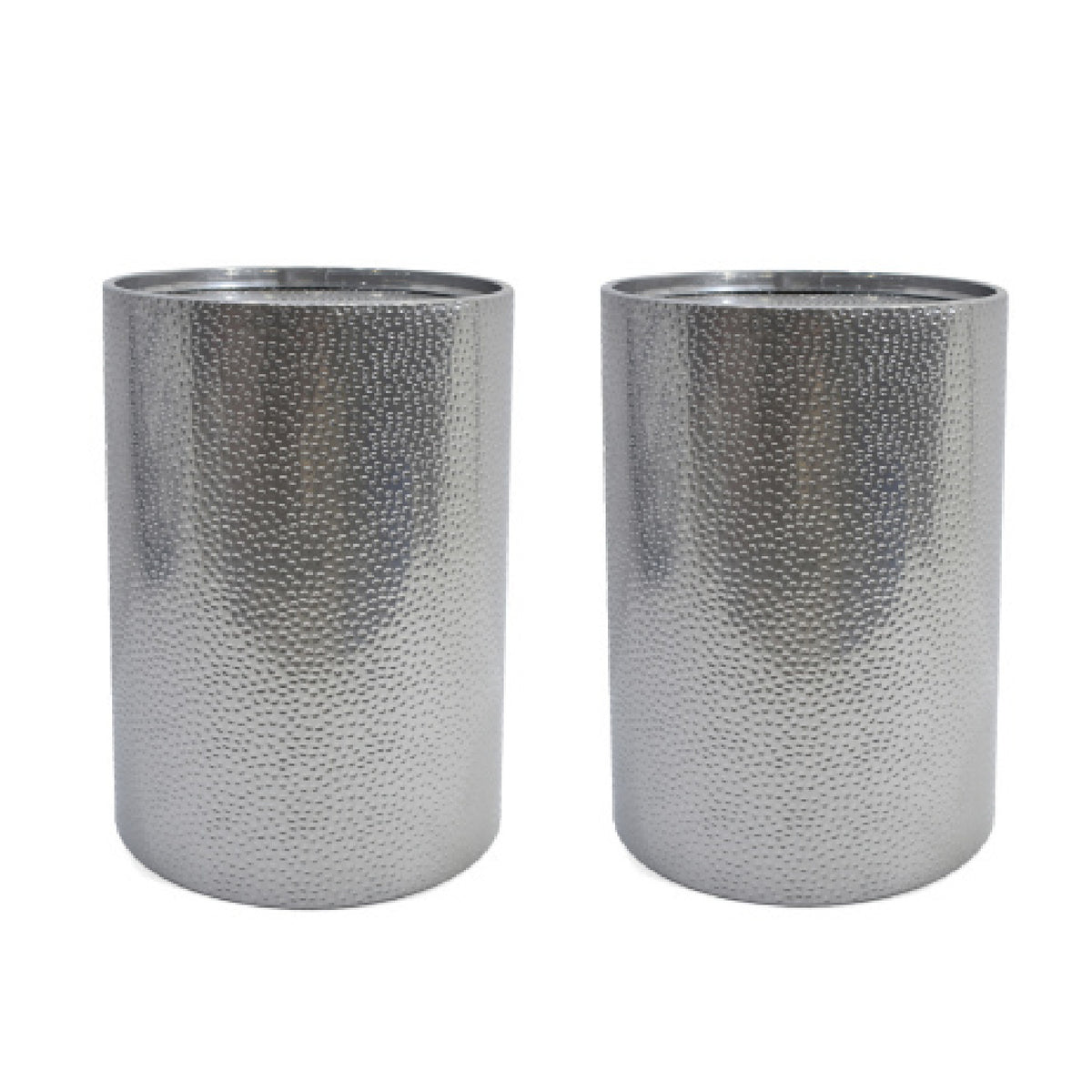 Silver Metal Side Tables (2) | OROA