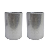Silver Metal Side Tables (2) | OROA