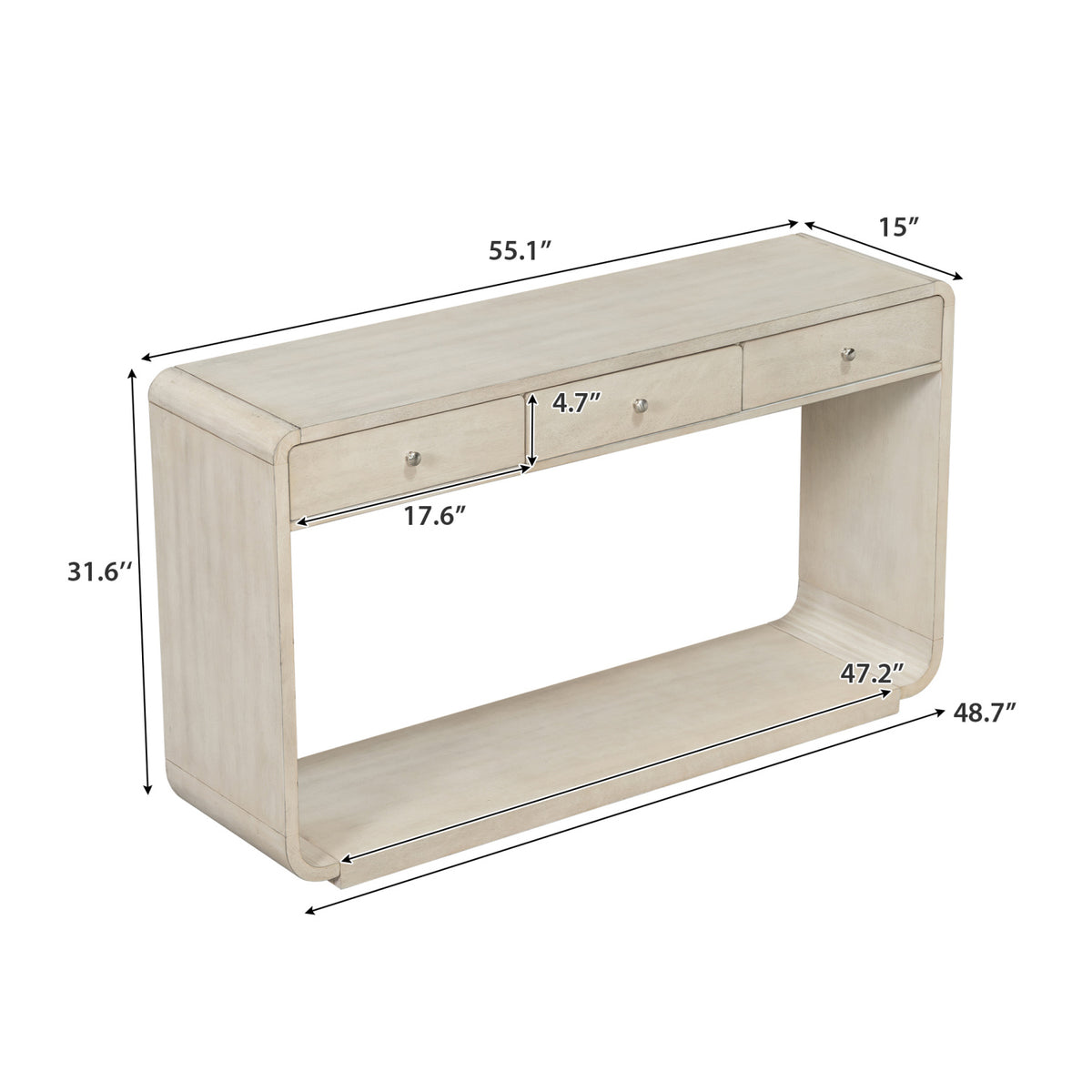 Antique-Style Console Table by OROA