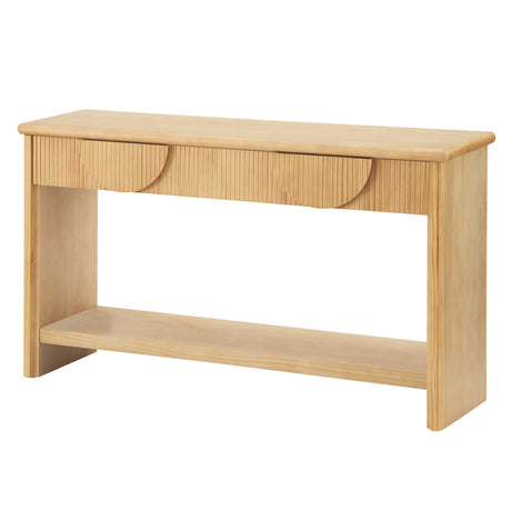 Soft Modern Fluted Console Table | OROA