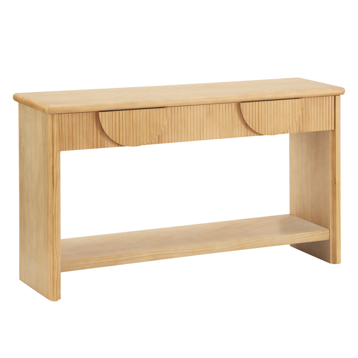 Soft Modern Fluted Console Table | OROA