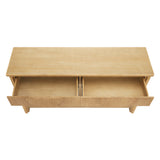 Soft Modern Fluted Console Table | OROA