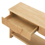 Soft Modern Fluted Console Table | OROA