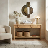 Soft Modern Fluted Console Table | OROA