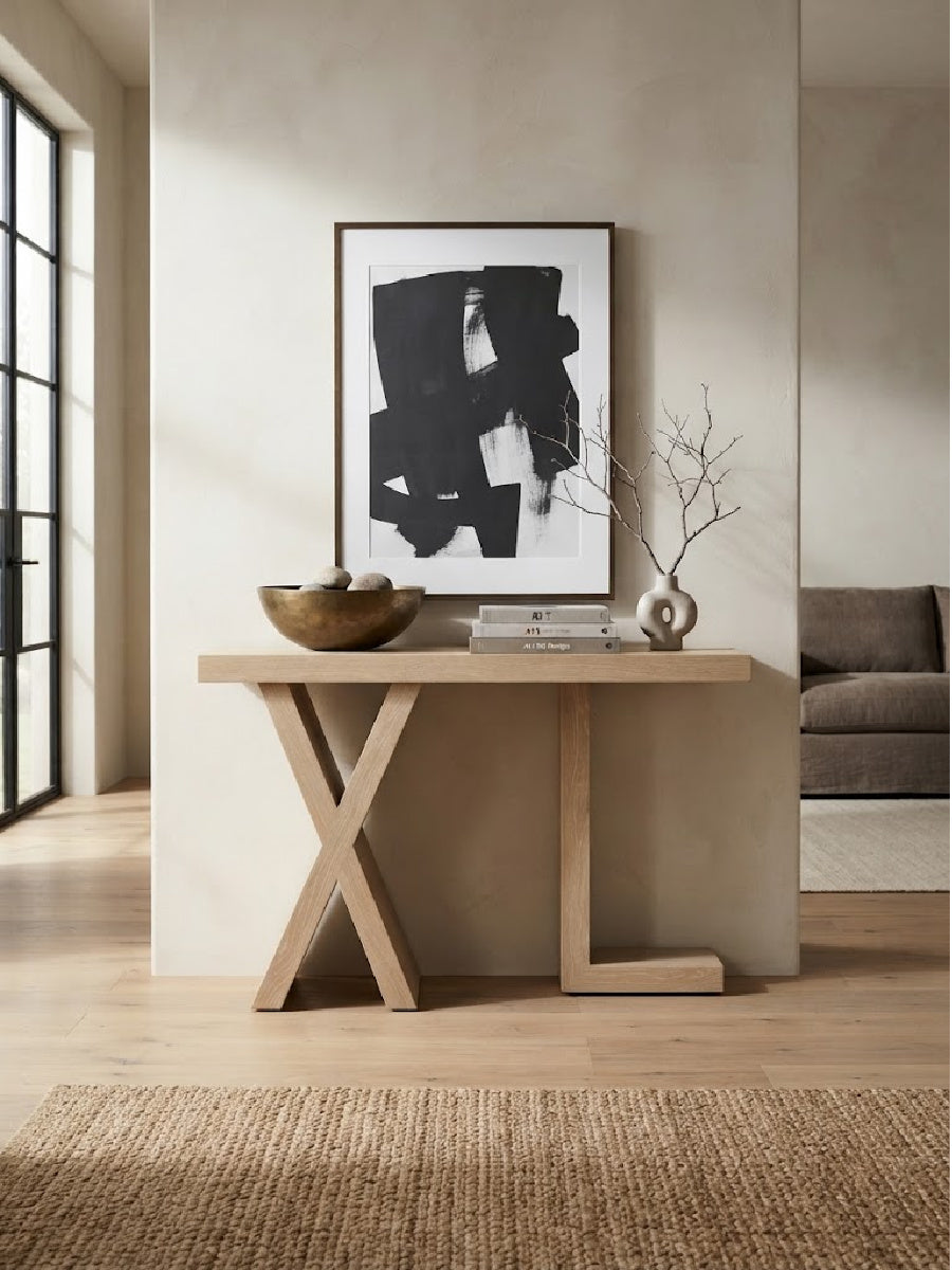 Modern European furniture - Modern X-Frame Console Table - www.oroa.com