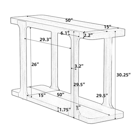 Minimalist Modern Console Table by OROA