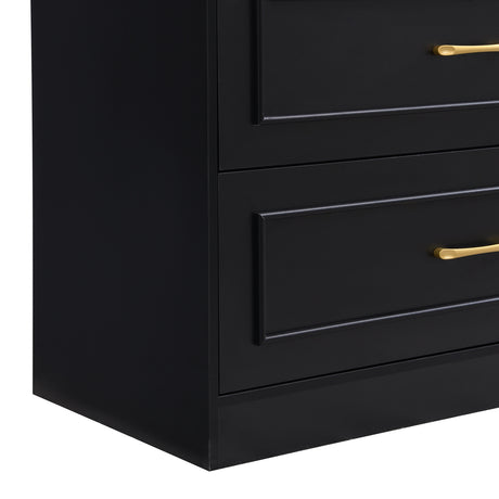 Modern Black Arched Glass Door Storage Cabinet | OROA