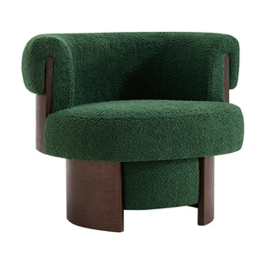 Modern European furniture - Curved Swivel Barrel Accent Chair - www.oroa.com