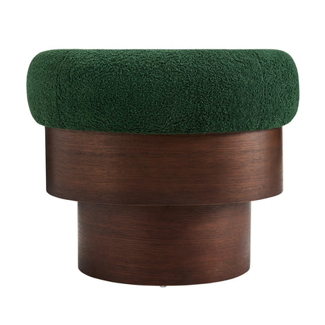 Curved Swivel Barrel Accent Chair | OROA