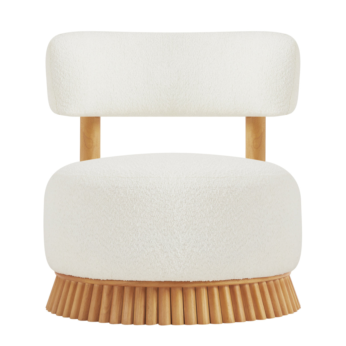 Modern Farmhouse Armless Upholstered Accent Chair | OROA
