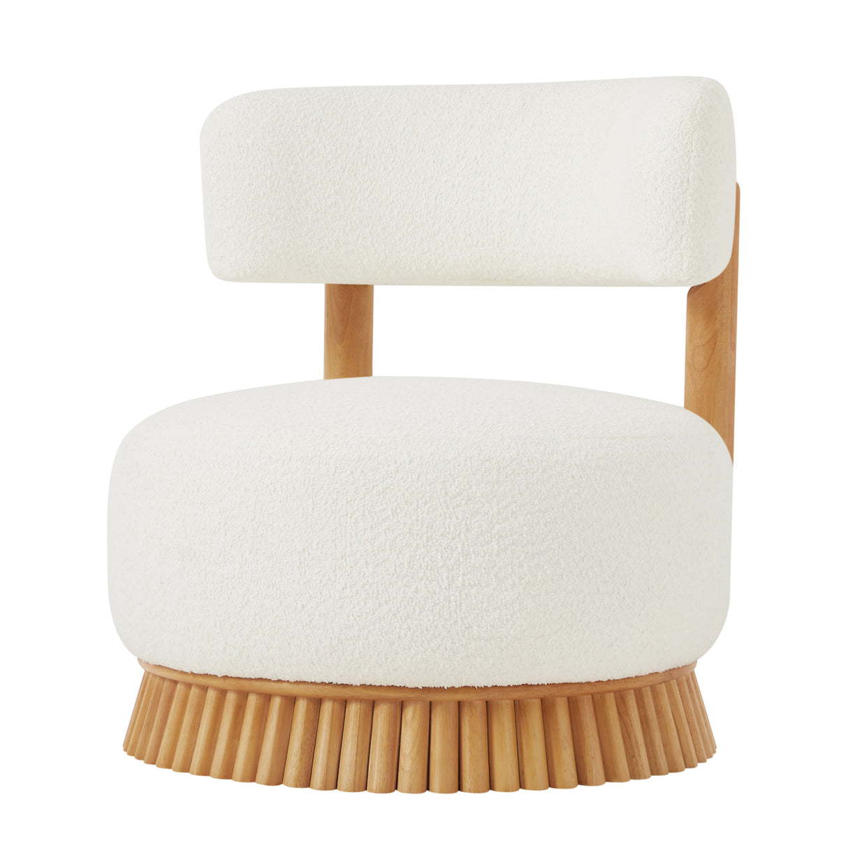 Modern Farmhouse Armless Upholstered Accent Chair | OROA