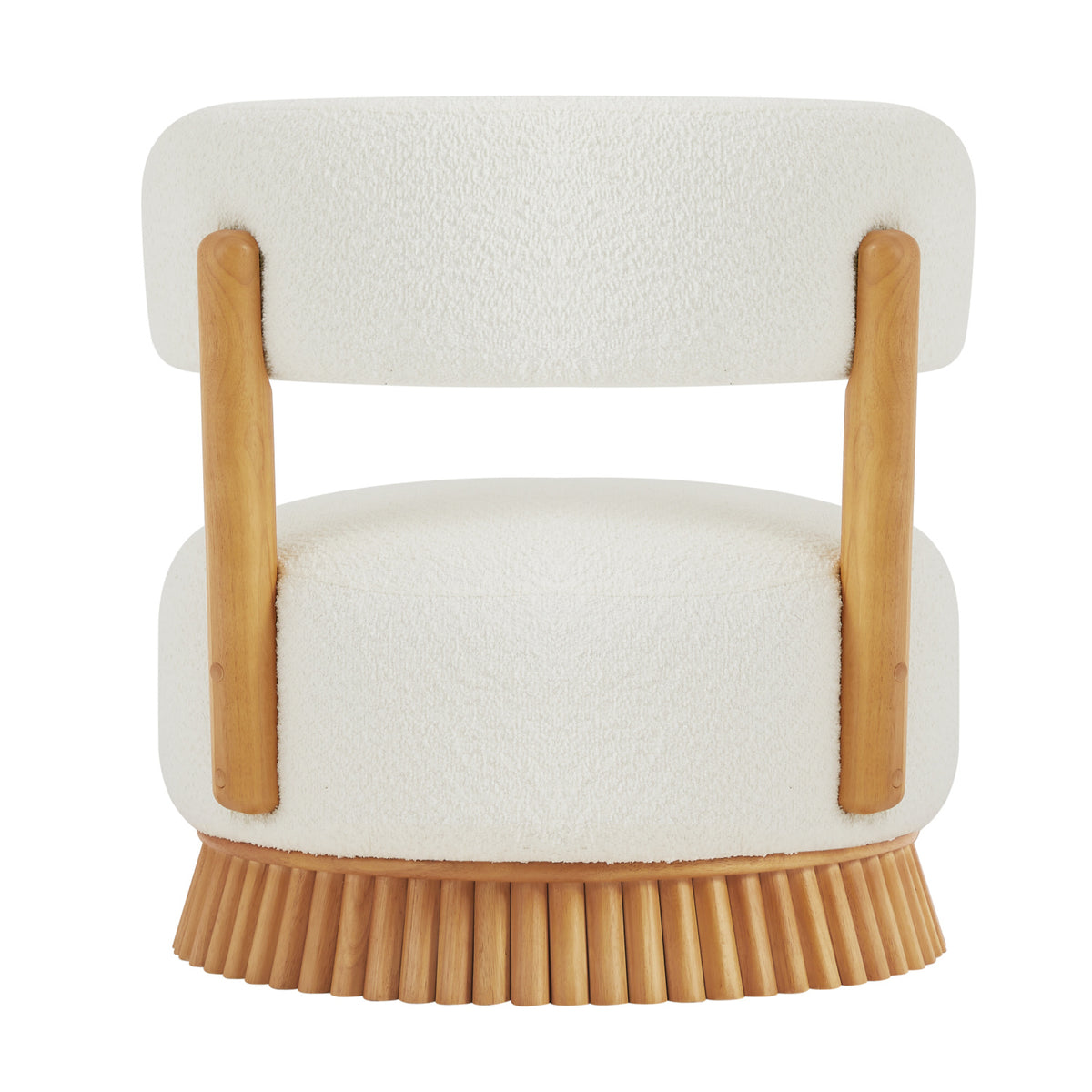 Modern Farmhouse Armless Upholstered Accent Chair | OROA