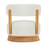 Modern Farmhouse Armless Upholstered Accent Chair | OROA