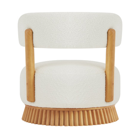 Modern Farmhouse Armless Upholstered Accent Chair | OROA