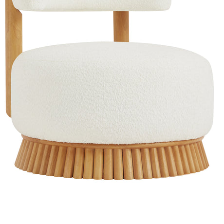 Modern Farmhouse Armless Upholstered Accent Chair | OROA