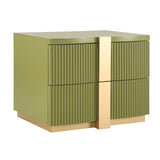 Modern European furniture - 2-Drawer Modern Nightstand - www.oroa.com