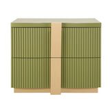Modern European furniture - 2-Drawer Modern Nightstand - www.oroa.com