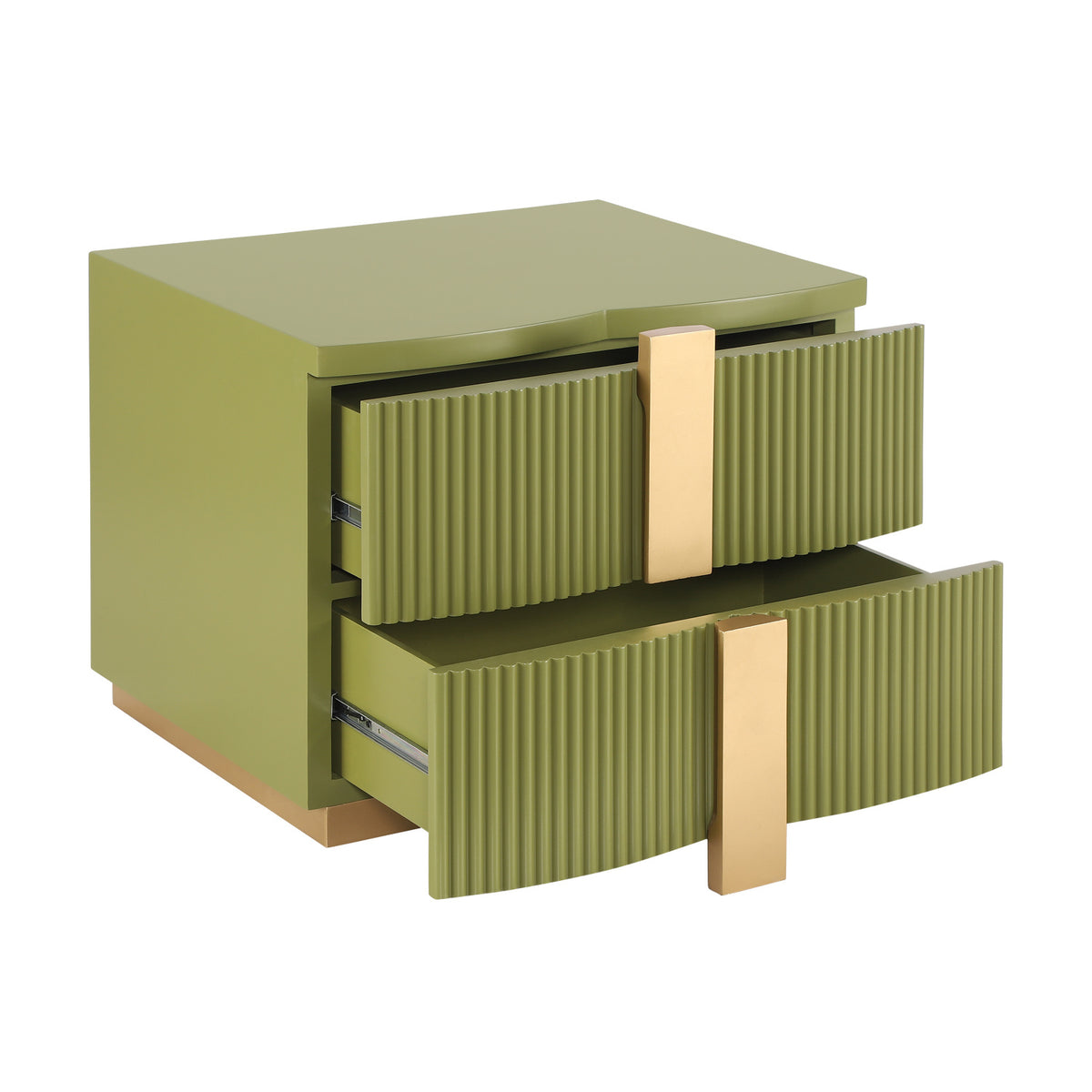 Modern European furniture - 2-Drawer Modern Nightstand - www.oroa.com
