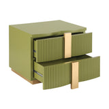 Modern European furniture - 2-Drawer Modern Nightstand - www.oroa.com