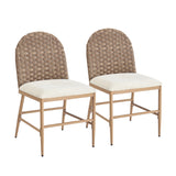 Beige Upholstered Dining Chairs (2) | OROA