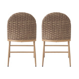 Beige Upholstered Dining Chairs (2) | OROA