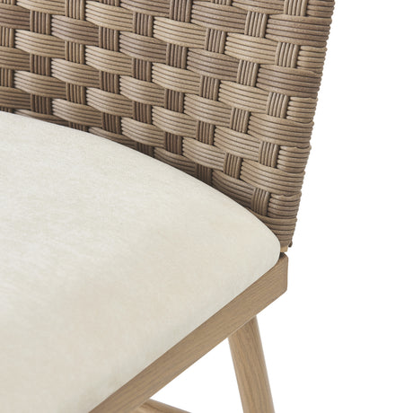 Beige Upholstered Dining Chairs (2) | OROA