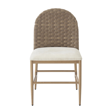 Beige Upholstered Dining Chairs (2) | OROA