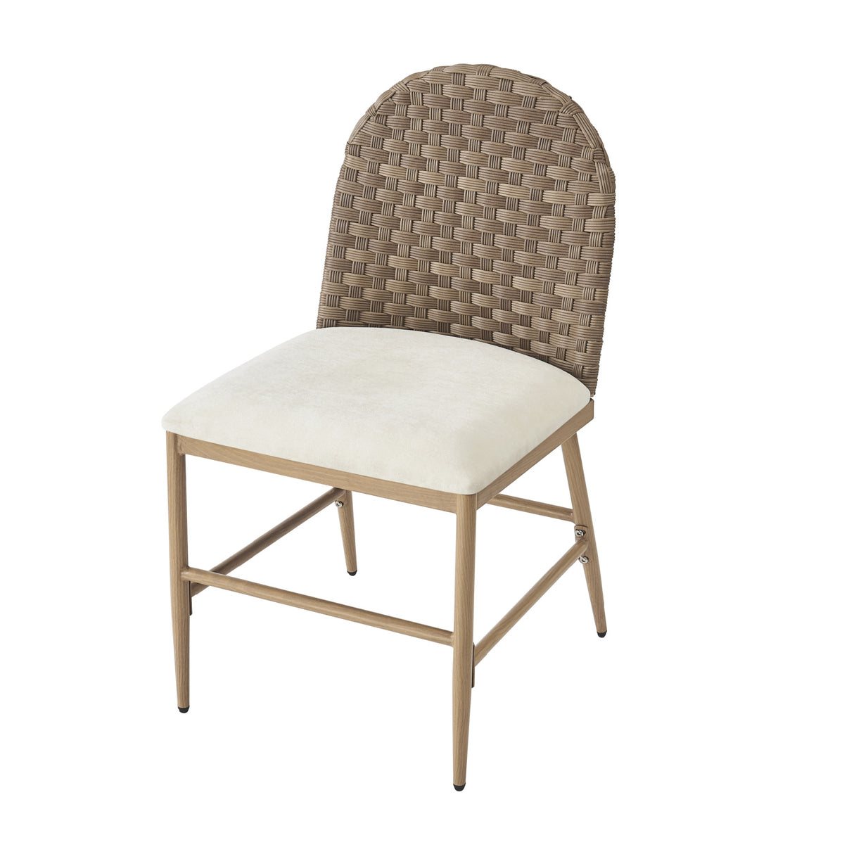 Beige Upholstered Dining Chairs (2) | OROA