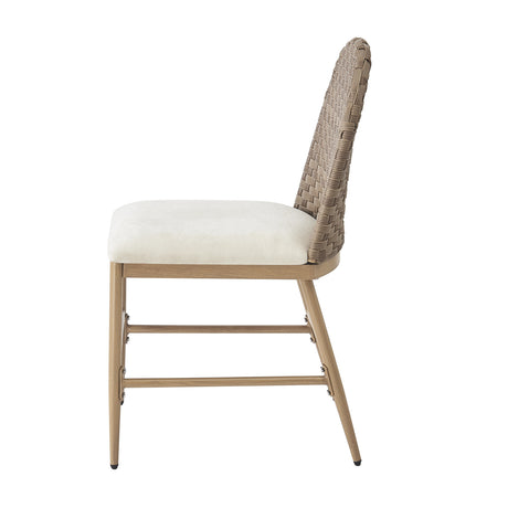 Beige Upholstered Dining Chairs (2) | OROA
