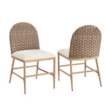 Beige Upholstered Dining Chairs (2) | OROA