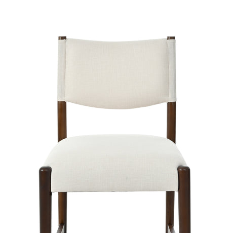 Solid Wood Beige Barstools (2) | OROA
